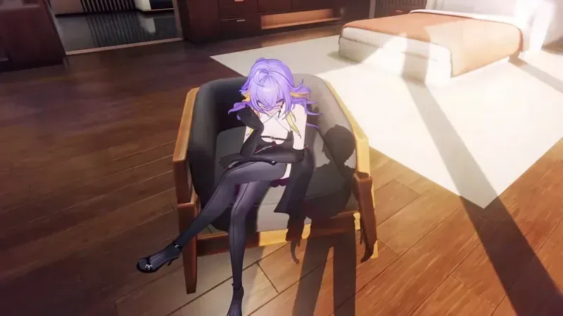 NTE: Neverness to Everness official screenshot: a character sitting in a sunlit apartment